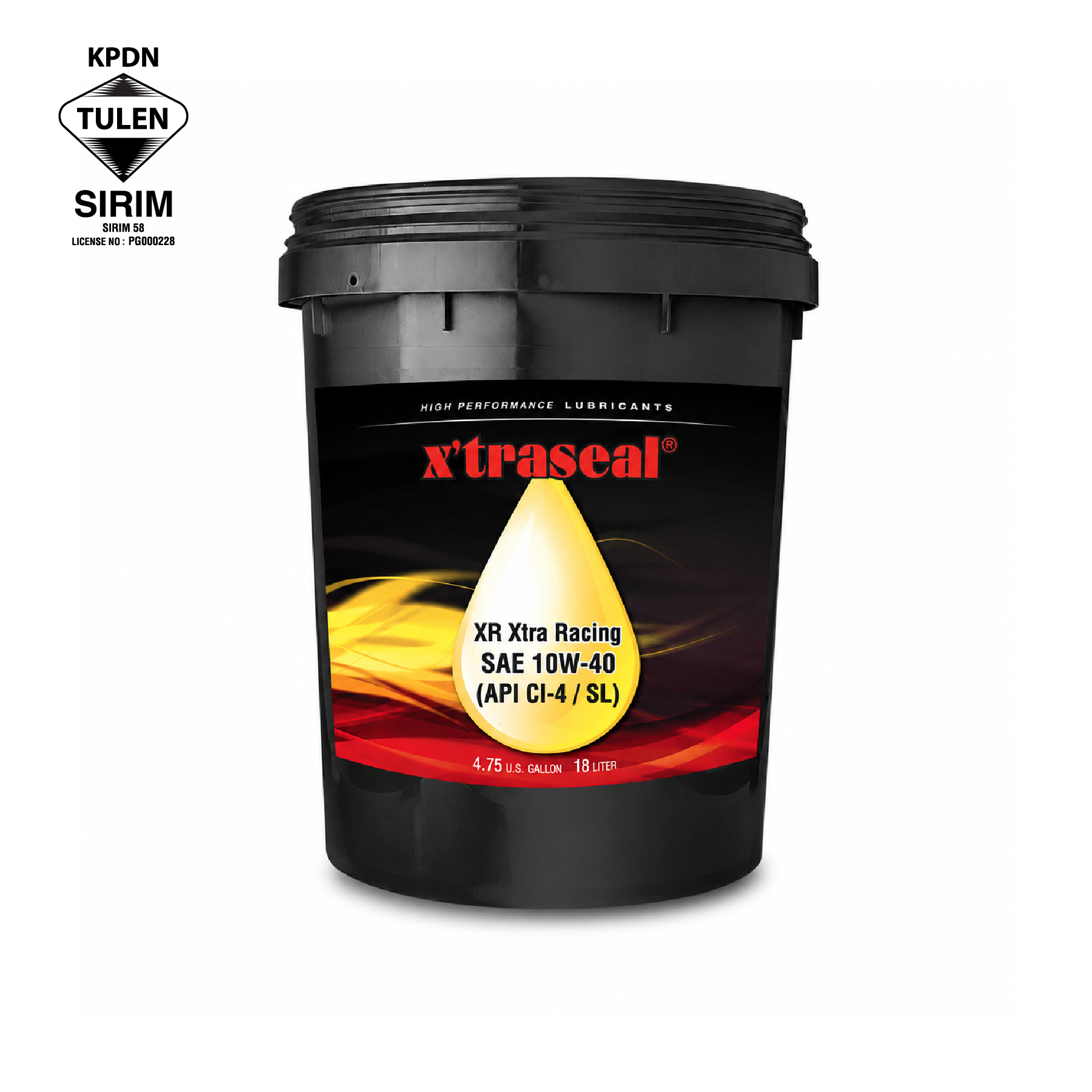 Lubricant_XR Xtra Racing SAE 10W-40 (API CI-4 - SL)_18L